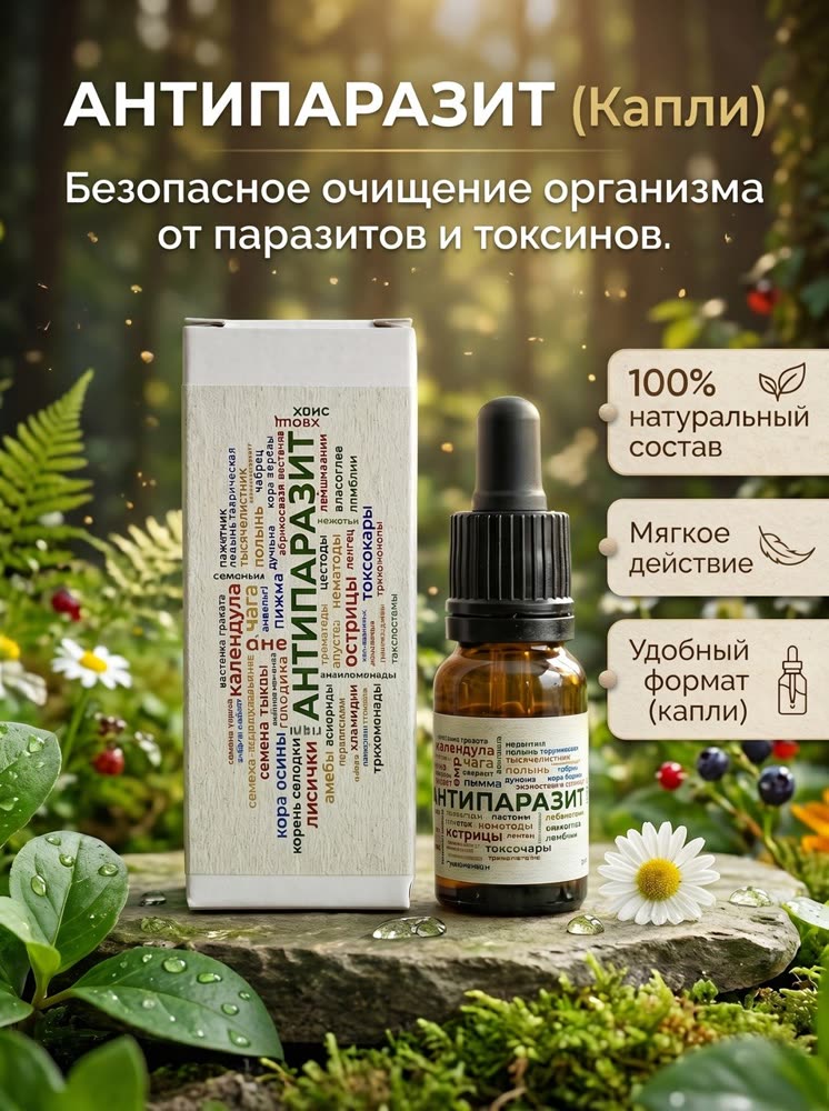 Антипаразит MIRASANITAS — натуральный травяной продукт